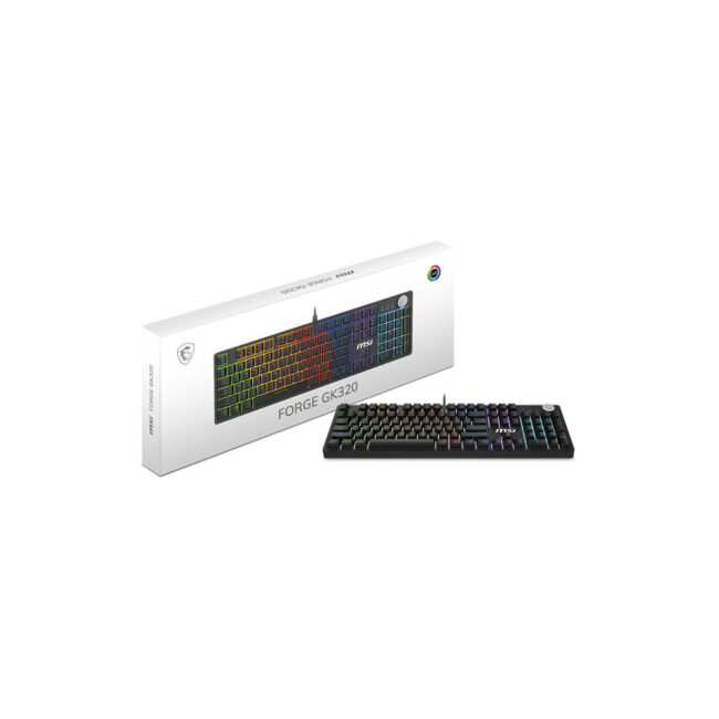 MSI FORGE GK320 RED FR - clavier Gamer
