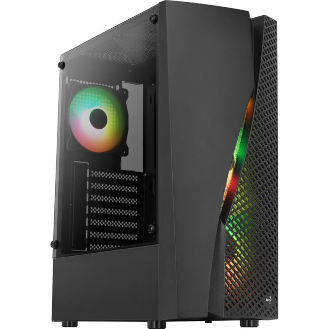Aerocool WAVE-G-BK-V3 - Boitier Moyen Tour Gamer - ATX - MATX - Mini ITX - Noir