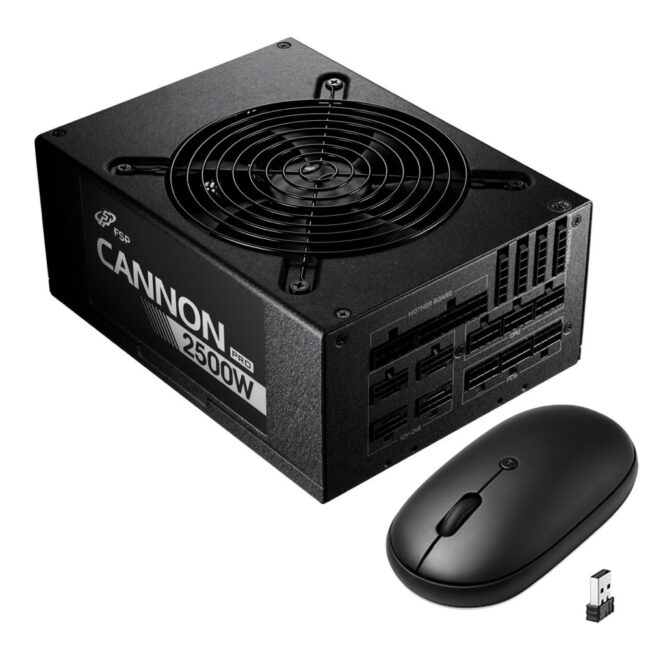 BUN00048777 Alimentation FSP Cannon Pro 2500W ATX 3.1 - PCIe 5.1 - 80 Plus Platinum + Souris sans fil
