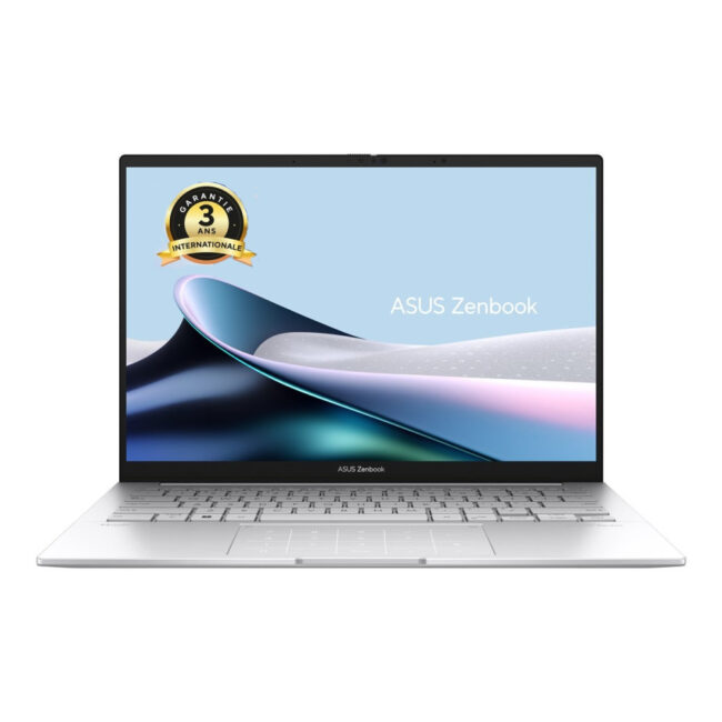 ASUS UX3405CA-ISCQD1162W (Zenbook) - 14p OLED WUXGA U5-225H 16Go.LPDDR5X 512Go ARC W11H Silver