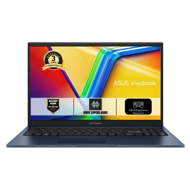 ASUS X1504VA-ISCBQ5350W (Vivobook) - 15.6p FHD C5-120U 16Go.DDR5 512Go GPU.Intel W11H Bleu