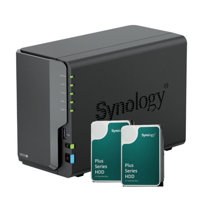 SYN00047909 Bundle Synology DS225+ 2Go NAS + 2 DD HAT3300-6T