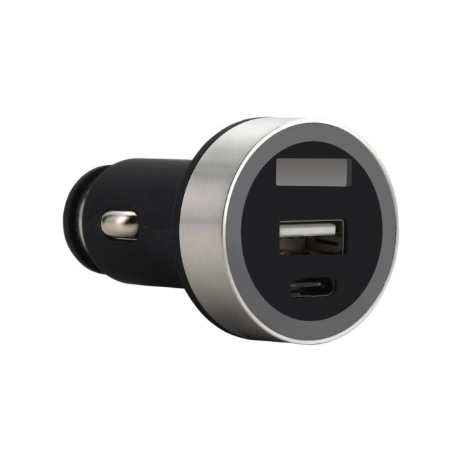 SHINING VD16 chargeur Allume cigare 2xUSB 5V/3.1A (1x type A + 1x typeC)