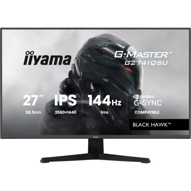 IIYAMA G2741QSU-B1 (Black Hawk) - 27p IPS 2560x1440 1ms 350cd/mÂ² 1HDMI-1DPB Noir