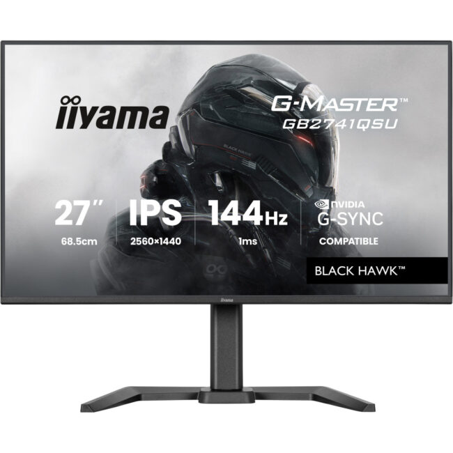 IIYAMA GB2741QSU-B1 (Black Hawk) - 27p IPS 2560x1440 1ms 350cd/mÂ² 1HDMI-1DP 2x2W Noir