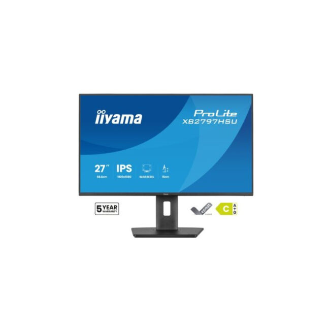 IIYAMA XB2797HSU-B1 - IIYAMA X2797HSU-B1 - 27p FHD IPS 4ms 350cd/mÂ² HDMI-DP HUB-USB Réglable Noir