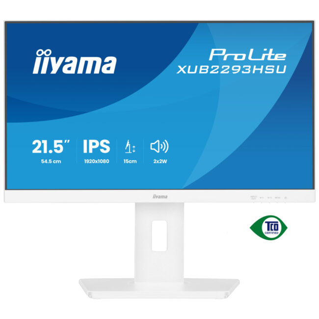 IIYAMA XUB2293HSU-W7 (ProLite) - 21,5p IPS FHD 1ms 300cd/mÂ² HDMI-DP 2USB 2x2W réglable Blanc