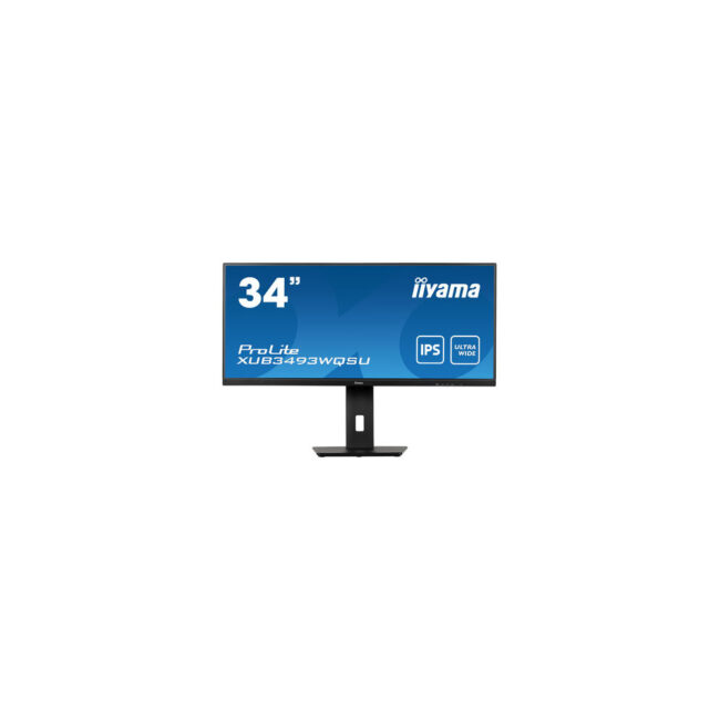 IIYAMA XUB3493WQSU-B5 - 34p ADS-IPS 3440x1440 21/9 4ms 400cd/m? 2xHDMI/DP 2xUSB 2x5W Reglable PiP Noir