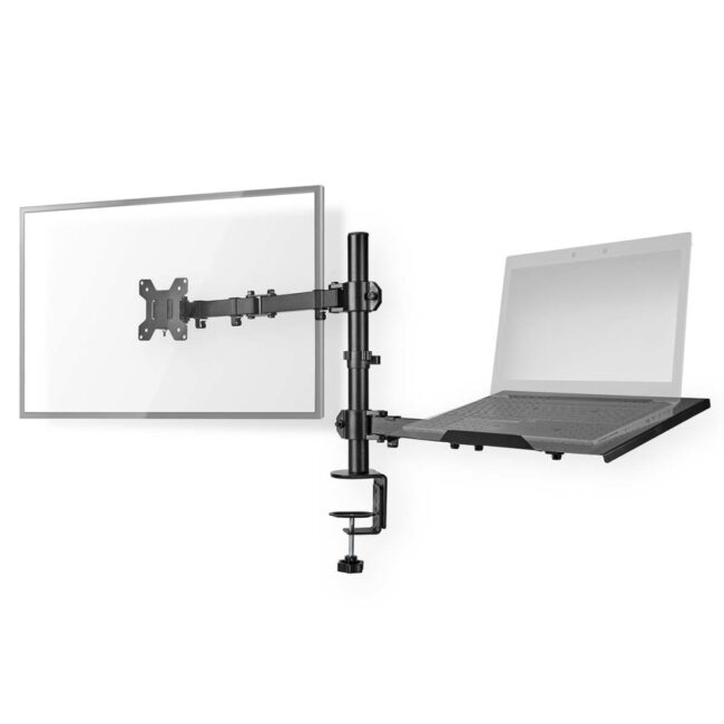 NED00047499 MMSISNB110BK Support de Moniteur de bureau Notebook 1 écran 15-32p 75x75 / 100x100 Interactif