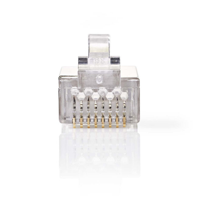 NED00048166 Connecteurs À sertir RJ45 Transparent STP CAT6 x10 pour multibrin