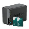 SYN00048326 Synology DS725+ 2Go NAS 24To (2x 12To) HAT3310, Assemblé et testé avec SE DSM installé