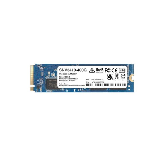 SNV3410-400G M.2 2280 400Go NVMe PCIe pour NAS Synology