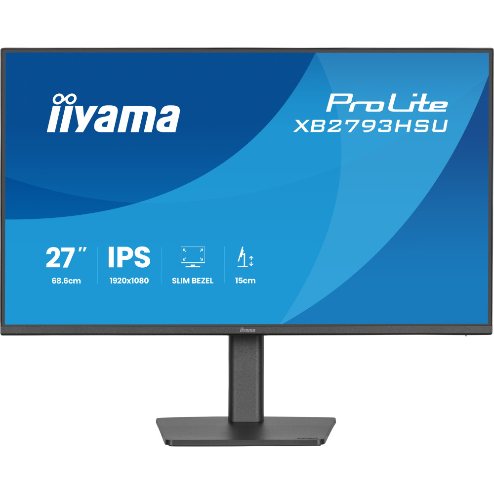 IIYAMA XB2793HSU-B1 (ProLite) - 27p - IPS - HD1080 - 120Hz - 1ms - 350 cd/m? - HDMI - DP - 2xUSB - 2x2W - Reglable - Noir
