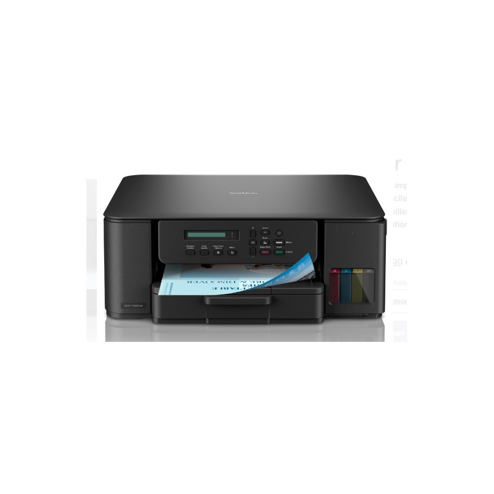 Brother DCP-T580DW imprimante multifonction 3-en-1 compacte Tankbenefit à réservoir d'encre