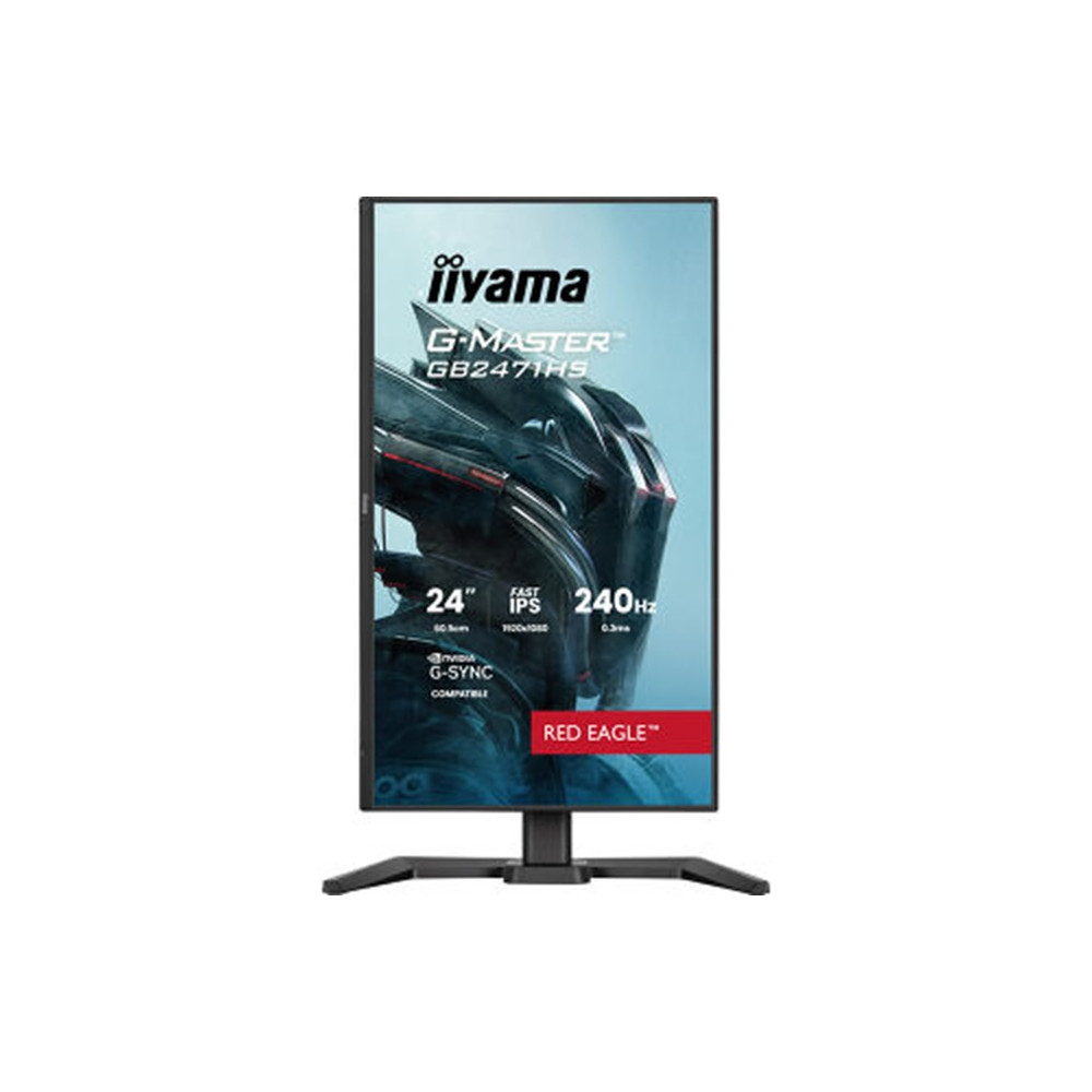 IIYAMA GB2471HS-B1 (Red Eagle) - 23,8p - Fast IPS - HD1080 - 240Hz - 0,3ms - 350 cd/m? - 2xHDMI - DP - 2x2W - Reglable - Noir