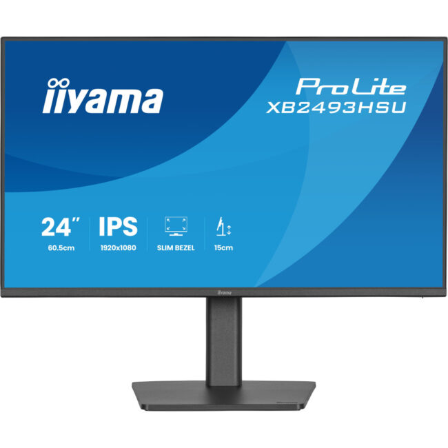 IIYAMA XB2493HSU-B1 (ProLite) - Moniteur 23,8p Full HD - HDMI - DP - 2xUSB - Haut-parleurs - Reglable - Noir